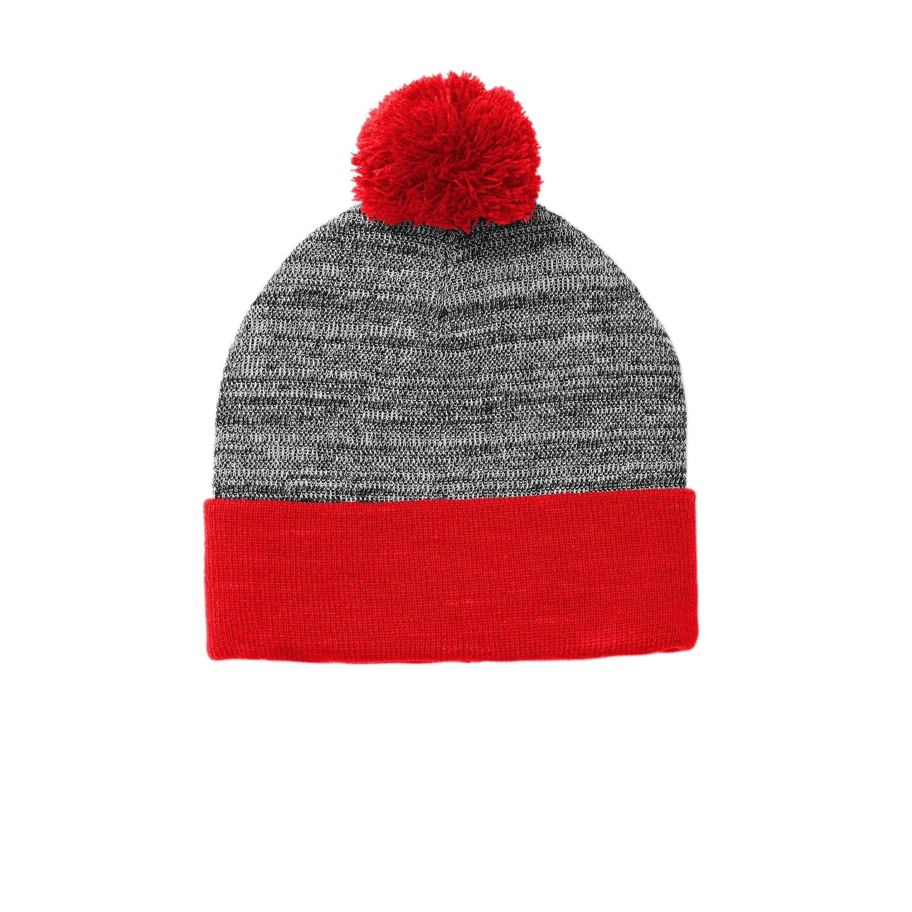 Sport-Tek-Sport-Tek ® Heather Pom Pom Beanie STC41-MedTech-6